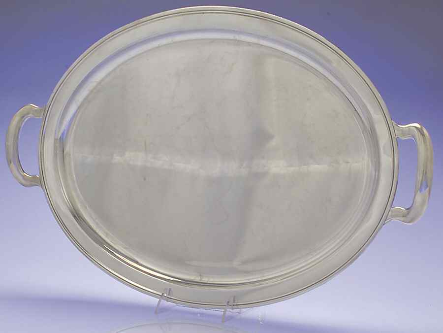 Hamilton (Sterling, Hollowware) Large Waiter Tray by Tiffany & CO SILVER-1