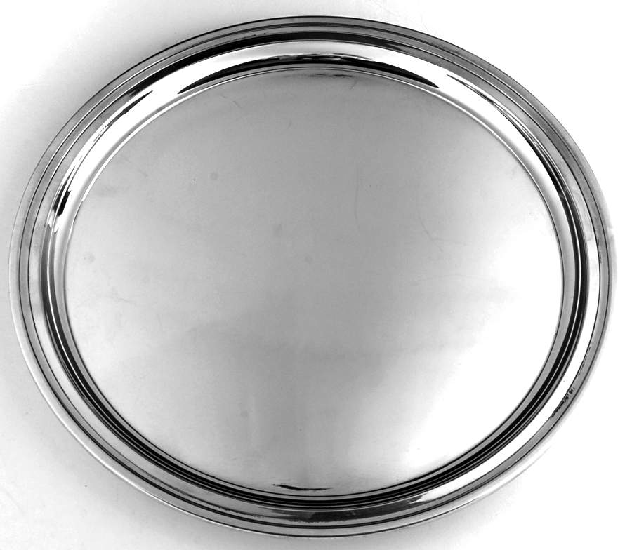 Hamilton (Sterling, Hollowware) 10" Round Tray by Tiffany & CO SILVER-1
