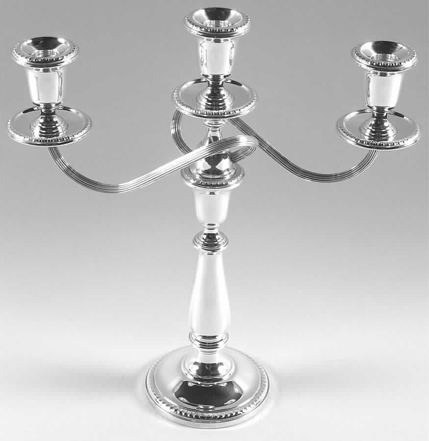 744 (Sterling, Hollowware) 14" 3 Light Weighted Candelabra by Towle Silver-1