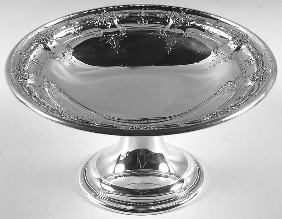 X15201 (Sterling, Hollowware) Round Compote (Height X Width) by Towle Silver-1
