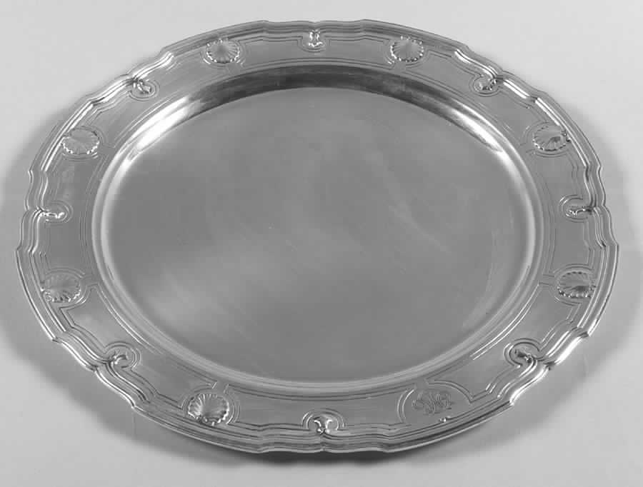 Shell & Thread (Sterling, Hollowware) Dinner/Service Plate by Tiffany & CO SILVER-1