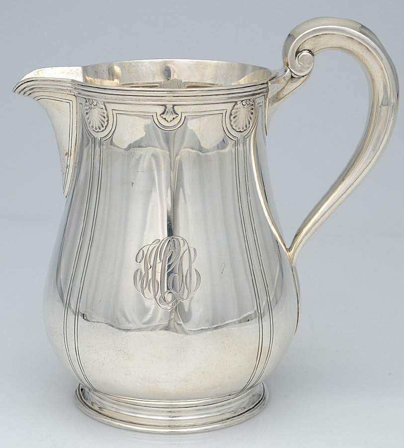Shell & Thread (Sterling, Hollowware) Sterling Water Pitcher by Tiffany & CO SILVER-1