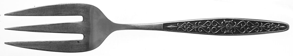 TWS318 (Stainless) Medium Solid Cold Meat Serving Fork by Towle Silver-1