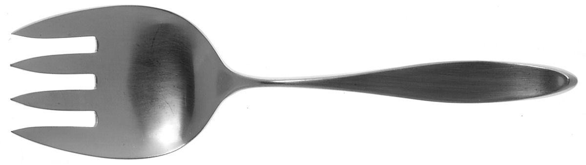 Design 2 (Stainless, Japan) Solid Serving Fork by Towle Silver-1