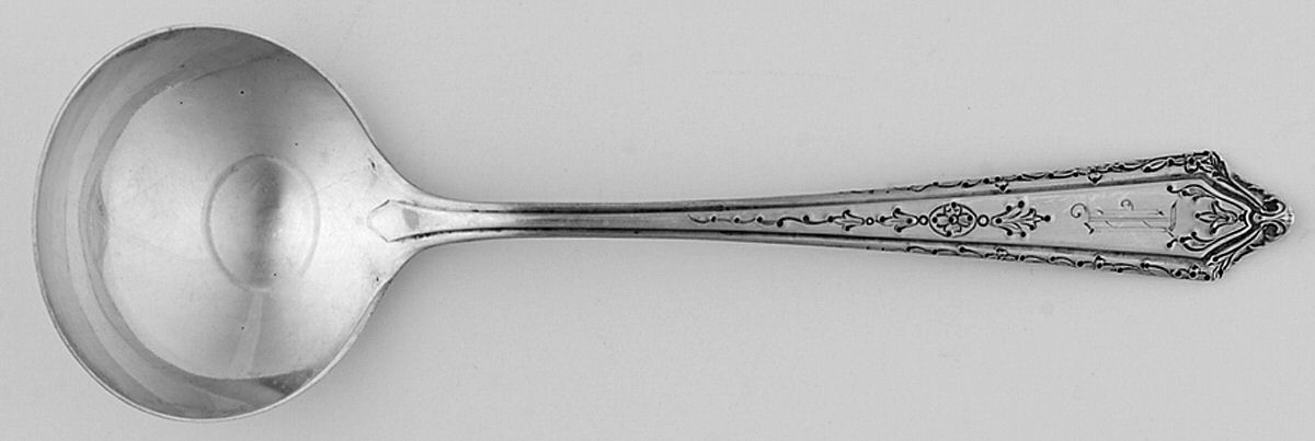 Virginia Lee (Sterling, 1920) Round Bowl Soup Spoon (Bouillon) by Towle Silver-1