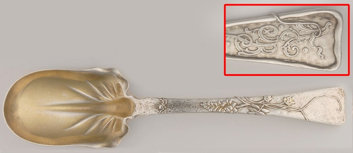 Lap-Over-Edge (Applied) Solid Salad Serving Spoon by Tiffany & CO SILVER-1