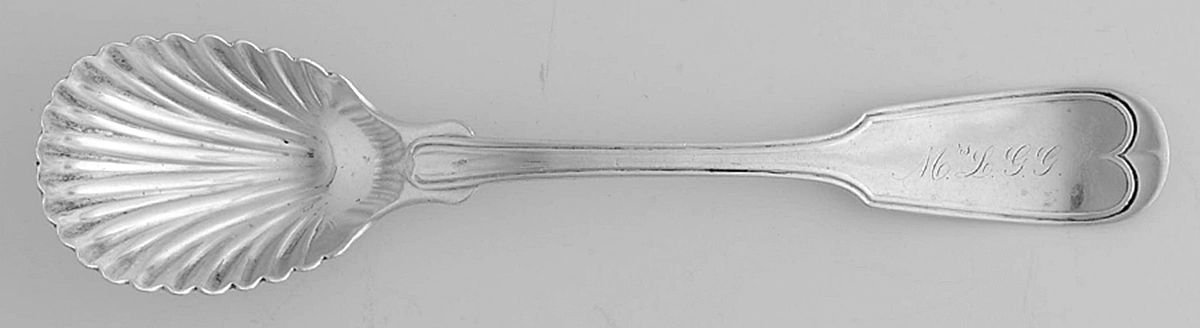 Plain Thread (Coin) Sugar Shell Spoon by Theodore Evans-1