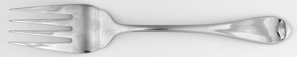 Eclipse (Stainless) Medium Solid Cold Meat Serving Fork by Towle Silver-1