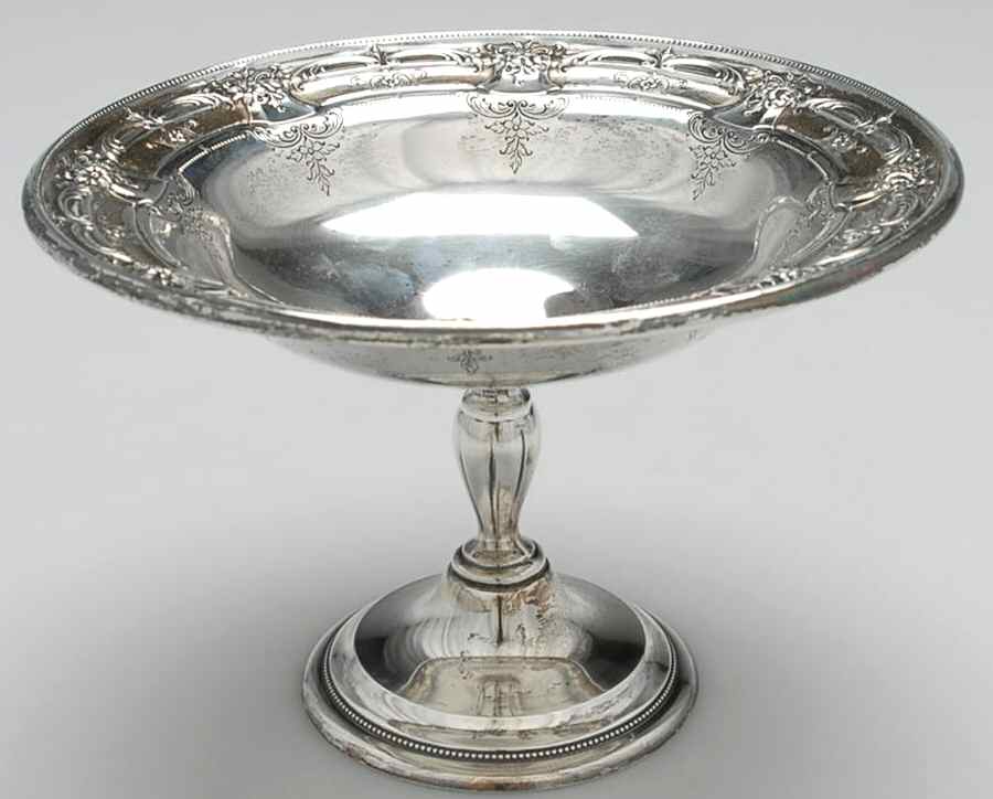 54201 (Sterling, Hollowware) Round Compote (Height X Width) by Towle Silver-1