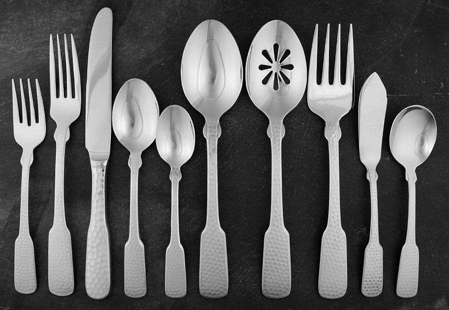 Continental Hammersmith (Stainless) 45 Piece Set by Towle Silver-1