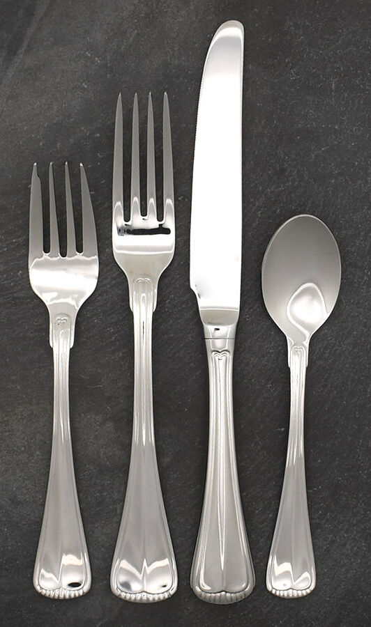 Hamilton (Stainless, All Glossy, China) 4 Piece Place Setting by Towle Silver-1
