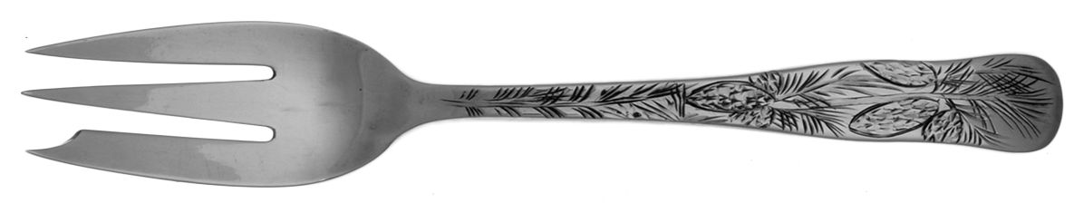 Lap-Over-Edge (Engraved) Oyster Fork (Variant) by Tiffany & CO SILVER-1