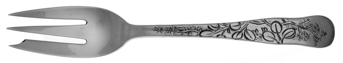 Lap-Over-Edge (Engraved) Oyster Fork (Variant) by Tiffany & CO SILVER-1