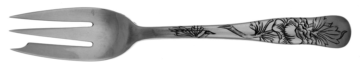 Lap-Over-Edge (Engraved) Oyster Fork (Variant) by Tiffany & CO SILVER-1