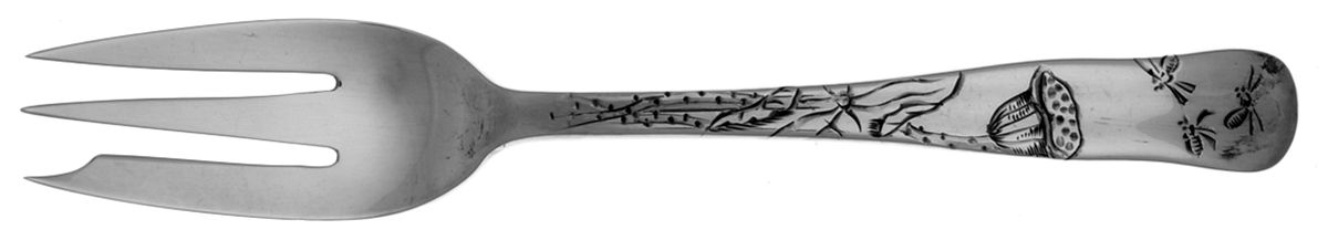 Lap-Over-Edge (Engraved) Oyster Fork (Variant) by Tiffany & CO SILVER-1