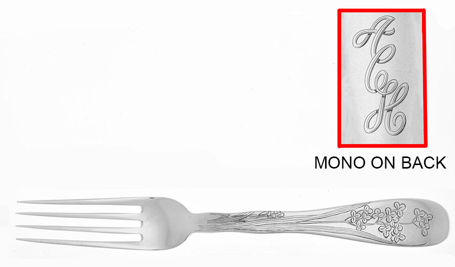 Lap-Over-Edge (Engraved) Fork by Tiffany & CO SILVER-1