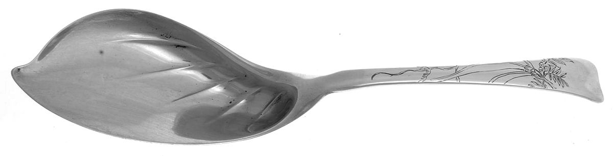 Lap-Over-Edge (Engraved) Small Solid Ice Cream Server by Tiffany & CO SILVER-1