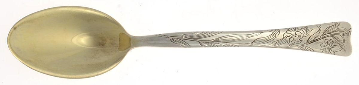 Lap-Over-Edge (Engraved) Ice Cream Spoon Individual by Tiffany & CO SILVER-1