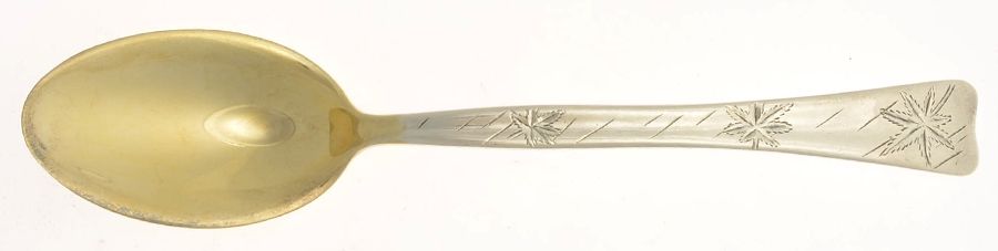 Lap-Over-Edge (Engraved) Ice Cream Spoon Individual by Tiffany & CO SILVER-1