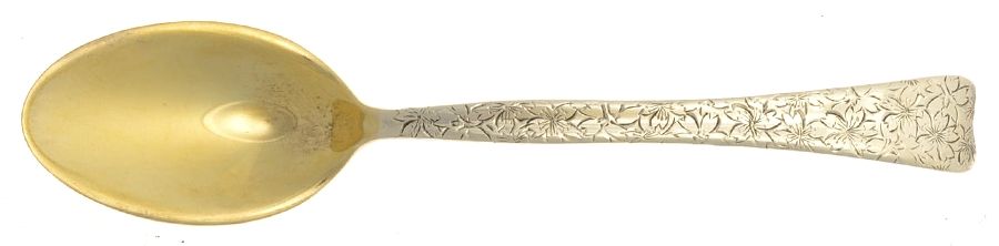Lap-Over-Edge (Engraved) Ice Cream Spoon Individual by Tiffany & CO SILVER-1