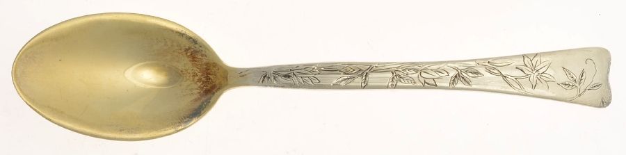 Lap-Over-Edge (Engraved) Ice Cream Spoon Individual by Tiffany & CO SILVER-1