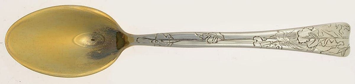 Lap-Over-Edge (Engraved) Ice Cream Spoon Individual by Tiffany & CO SILVER-1