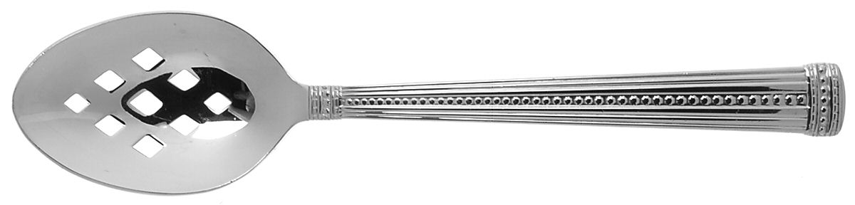 Bouton (Stainless) Pierced Tablespoon (Serving Spoon) by Towle Silver-1