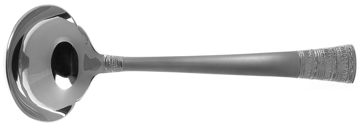 Voile Frost (Stainless) Solid Gravy Ladle by Towle Silver-1