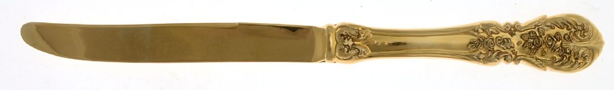 TWS330 (Gold Electroplate) Modern Hollow Knife by Towle Silver-1