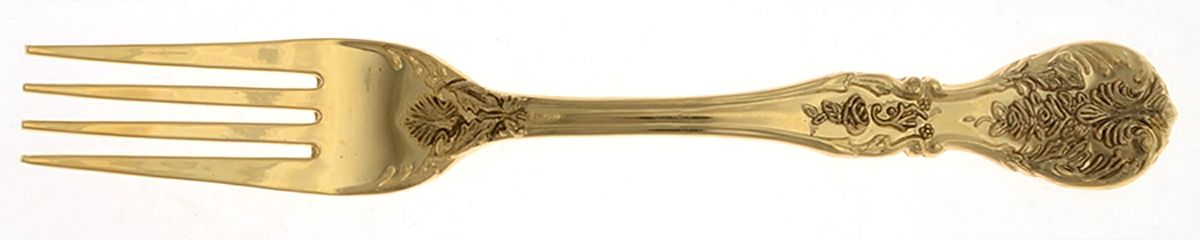 TWS330 (Gold Electroplate) Fork by Towle Silver-1