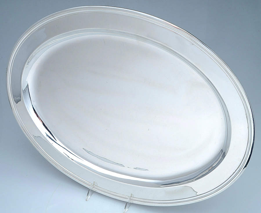20181 (Sterling, Hollowware) 22" Oval Serving Platter by Tiffany & CO SILVER-1