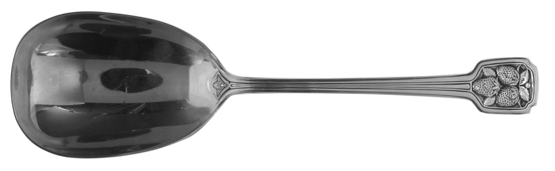 Strawberry (Sterling, Square) Small Solid Berry/Casserole Spoon by Tiffany & CO SILVER-1