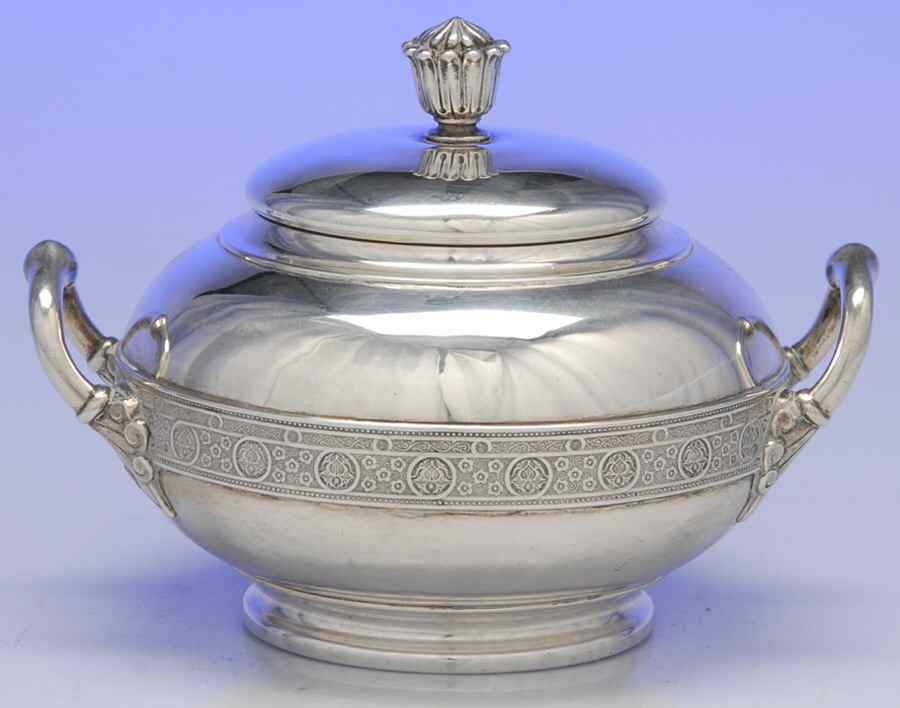 Persian (Sterling, Hollowware) Sugar Bowl & Lid by Tiffany & CO SILVER-1