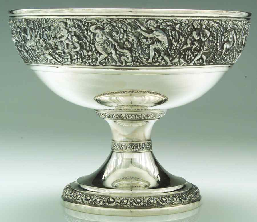 Olympian (Sterling, Hollowware) Round Sterling Footed Centerpiece by Tiffany & CO SILVER-1