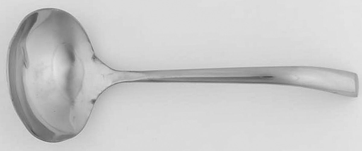 Wave (Stainless) Solid Gravy Ladle by Towle Silver-1