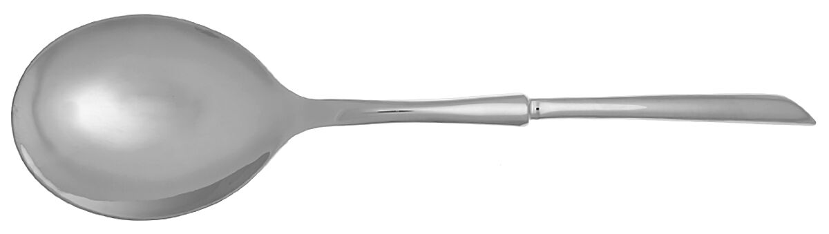 Wave (Stainless) Casserole Spoon with Smooth Stainless Bowl HC by Towle Silver-1