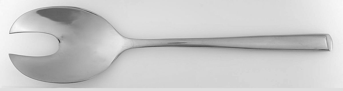 Wave (Stainless) Solid Salad Serving Fork by Towle Silver-1