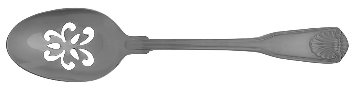 London Shell-Continental (Stainless) Pierced Tablespoon (Serving Spoon) by Towle Silver-1
