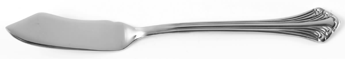 Colonial Plume-Continental (Stainless) Flat Handle Master Butter Knife by Towle Silver-1