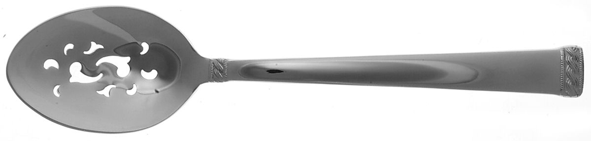 Ourlett (Stainless) Pierced Tablespoon (Serving Spoon) by Towle Silver-1