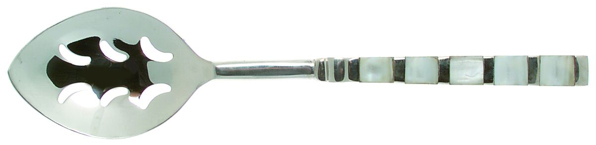 Akoya (Silverplate) Hollow Handle Pierced Tablespoon (Serving) by Towle Silver-1