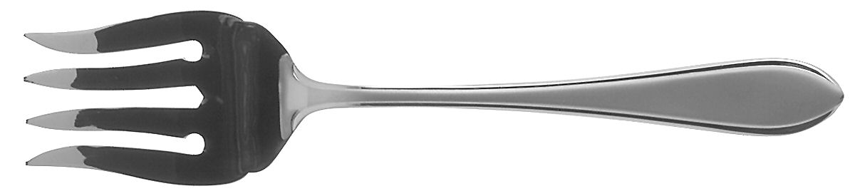 Newbury Pearl (Stainless) Medium Solid Cold Meat Serving Fork by Towle Silver-1