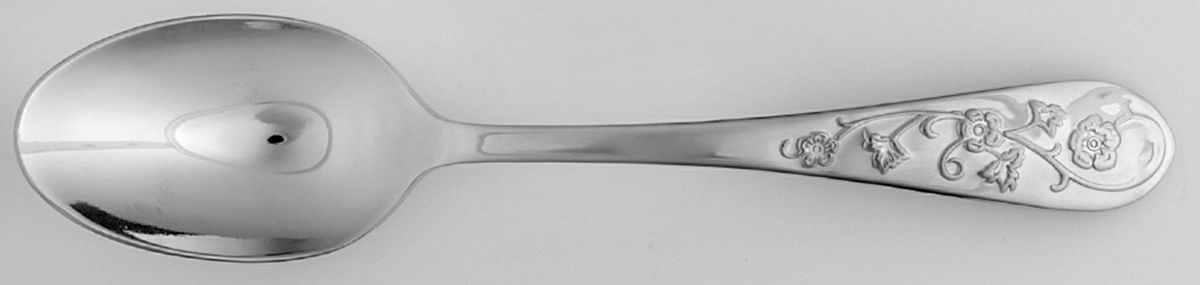 Hibiscus (Stainless) Place/Oval Soup Spoon by Towle Silver-1