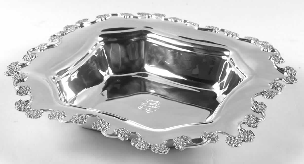 5117 (Sterling, Hollowware) Square Sterling Vegetable Bowl by Towle Silver-1