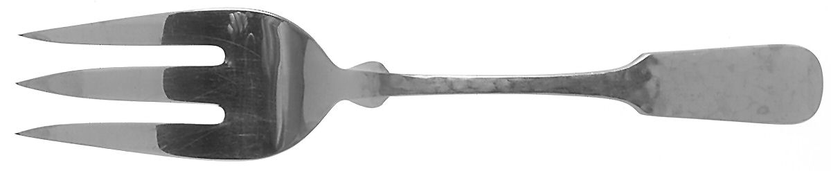 Hammersmith (Stainless, Germany, Satin) Large Solid Cold Meat Serving Fork by Towle Silver-1