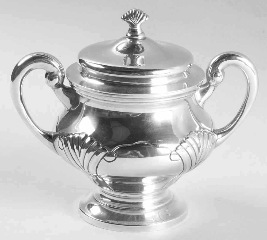 Onslow (Sterling, Hollowware) Sugar Bowl & Lid by Tuttle-1