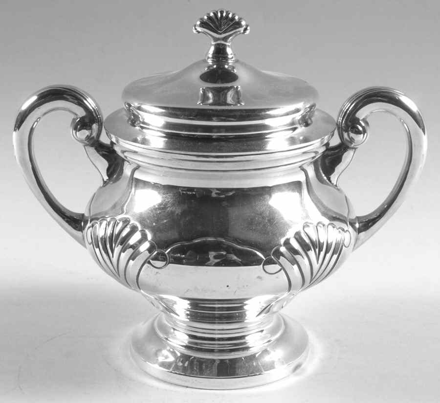 Onslow (Sterling, Hollowware) Sugar Bowl & Lid by Tuttle-1