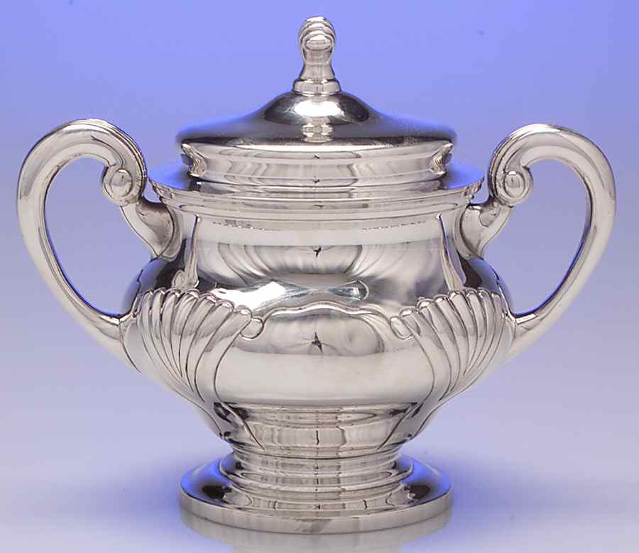 Onslow (Sterling, Hollowware) Sugar Bowl & Lid by Tuttle-1