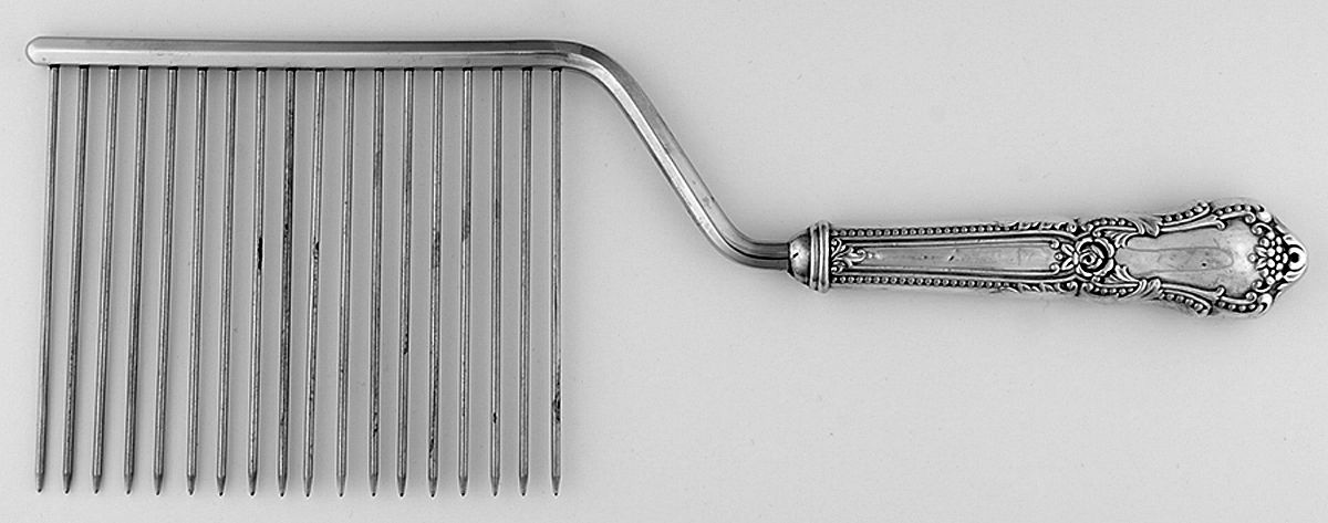 TWS350 (Sterling) Cake Breaker with Silverplate Prongs by Towle Silver-1