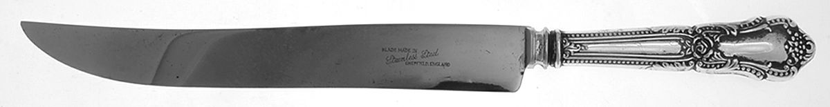 TWS350 (Sterling) Large Stainless Blade Roast Carving Knife by Towle Silver-1